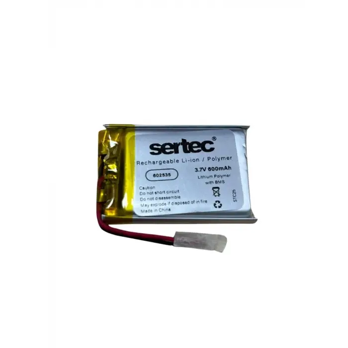 602535 3.7v 600 Mah Li-polymer Pil (devreli/1.5a)