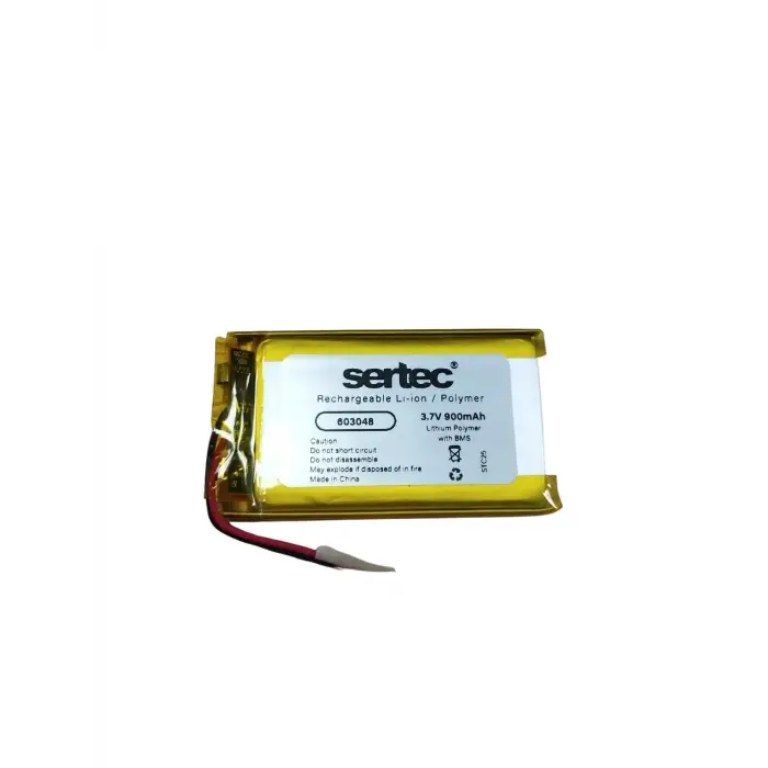 603048 3.7v 900 Mah Li-polymer Pil (devreli/1.5a)