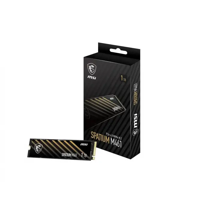 Msi 1TB Spatium M461 5000-3200MB-s PCIe Gen 4.0 NVMe M.2 SSD Disk (KDO)