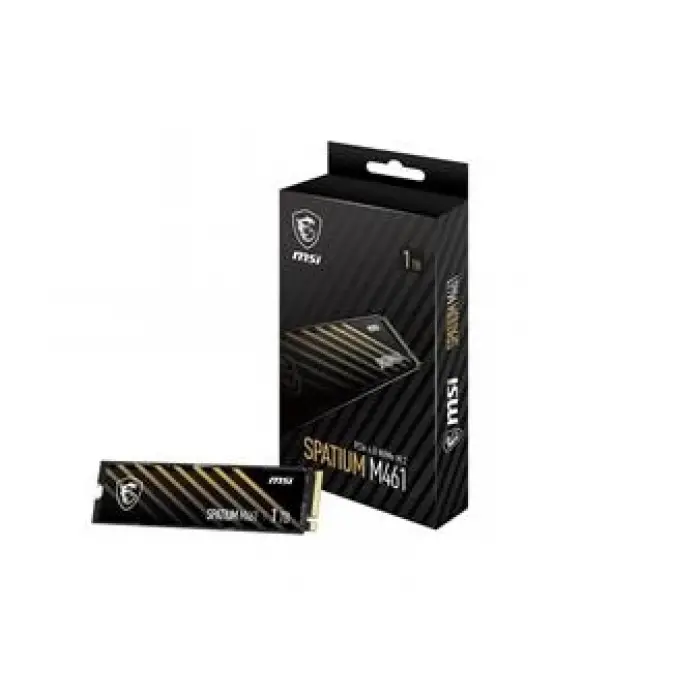 Msi 1TB Spatium M461 5000-3200MB-s PCIe Gen 4.0 NVMe M.2 SSD Disk (KDO)