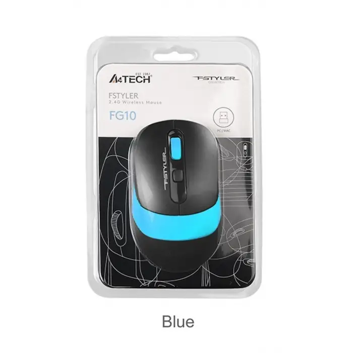 A4 Tech Fg10 Mavi Nano Kablosuz Optik 2000 Dpı Mouse (KDO)