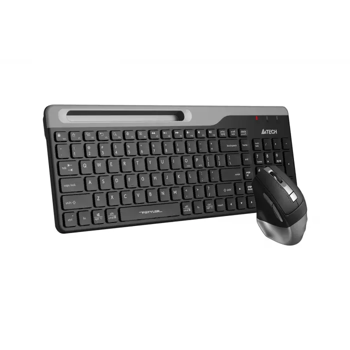 A4 Tech Fstyler FB2535C Gri Bluetooth+2.4G Nano Fn Multimedya Klavye Şarjlı Mouse Set (KDO)