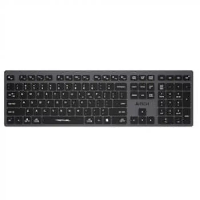 A4 Tech Fstyler FBX50C Gri Bluetooth+2.4G Nano Fn Şarjlı Multimedya Klavye (KDO)