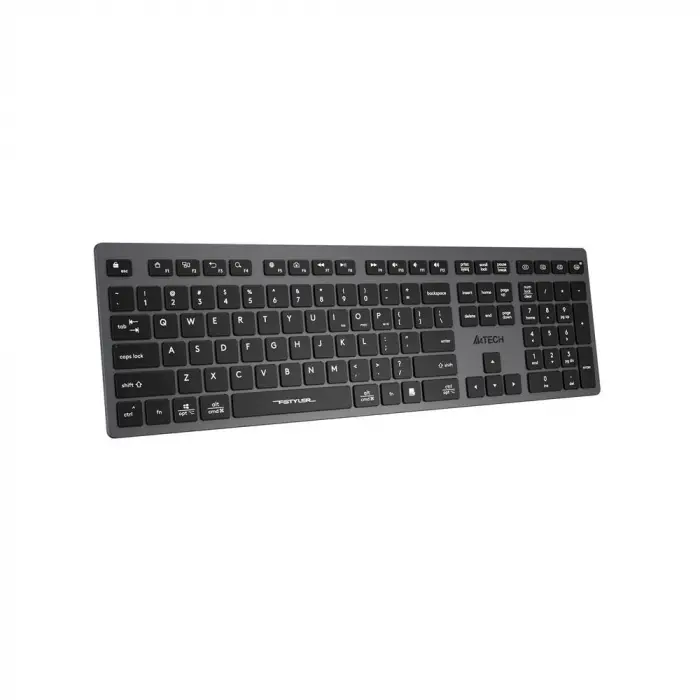 A4 Tech Fstyler FBX50C Gri Bluetooth+2.4G Nano Fn Şarjlı Multimedya Klavye (KDO)