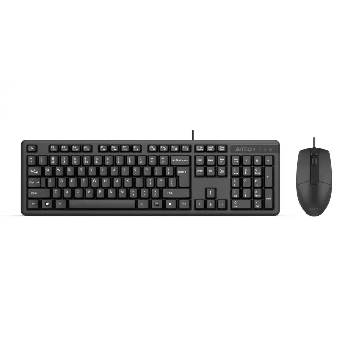 A4 Tech KR-3330S Silent Q Usb Fn-Multimedya Klavye + Optik Mouse Set Sessiz (KDO)