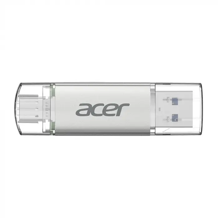 Acer 128GB USB 3.2 UT300-128GB USB-A+USB-C Çift Taraflı Metal Flash Bellek (KDO)