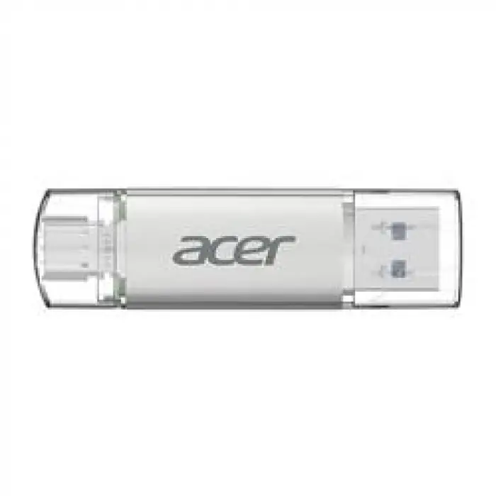 Acer 256GB USB 3.2 UT300-256GB USB-A+USB-C Çift Taraflı Metal Flash Bellek (KDO)