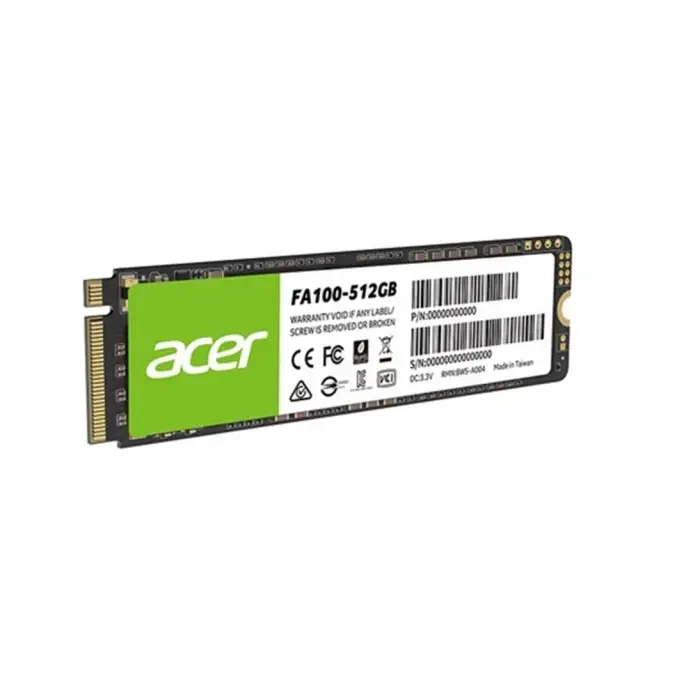 Acer 512GB FA100 3200-2200MB-s PCIe Gen3 x 4 M.2 SSD Disk (KDO)
