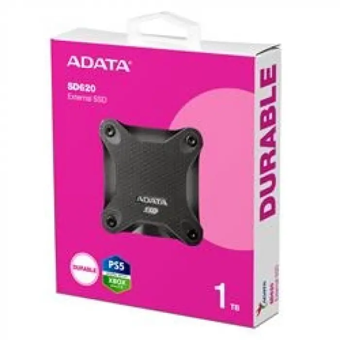 Adata 1Tb SD620 Siyah Taşınabilir Usb 3.2 Gen2 Ssd Harici Disk (KDO)