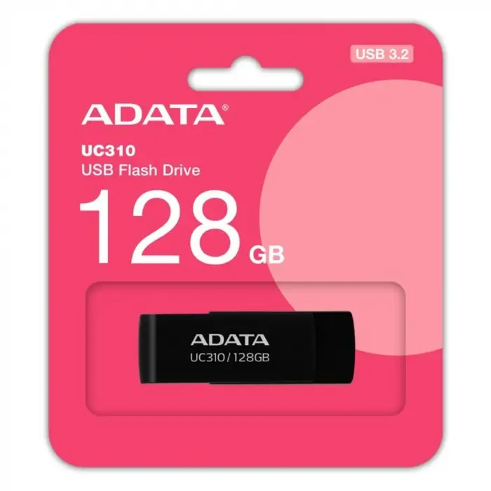 Adata UC310-128GB 128GB USB3.2 Gen1 Black Flash Bellek (KDO)