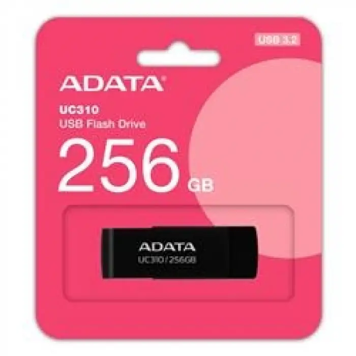 Adata UC310-256GB 256GB USB3.2 Gen1 Black Flash Bellek (KDO)