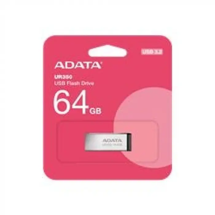 Adata UR350-64G 64GB USB3.2 Gen1 Metal Flash Bellek (KDO)