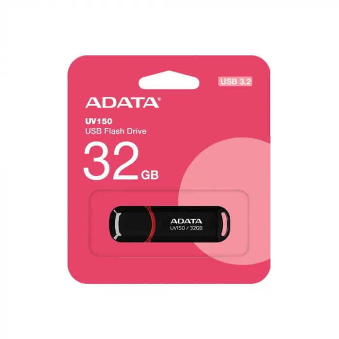 ADATA UV150-32GB USB3.2 Gen1 Black Flash Bellek (KDO)