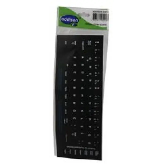 Addison 300161 Türkçe q Siyah Klavye Stıker (KDO)