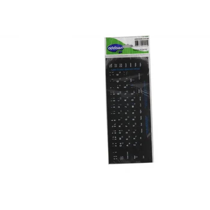 Addison 300169 Rusça q SiyahKlavye Stıker (KDO)