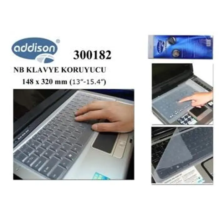 Addison 300182 13-15.4 Notebook Klavye Koruyucu (KDO)