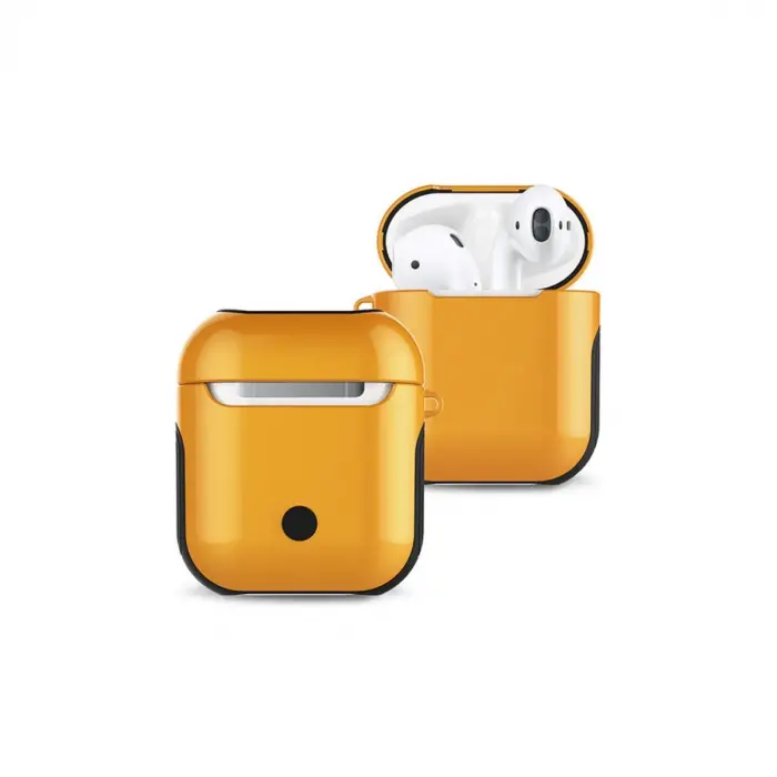 Airpods 2 (2.nesil) 3in1 Kılıf - Sarı