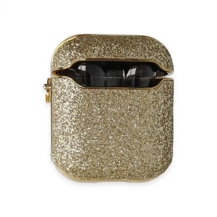 Airpods 2 (2.nesil) Spell Simli Kılıf - Gold