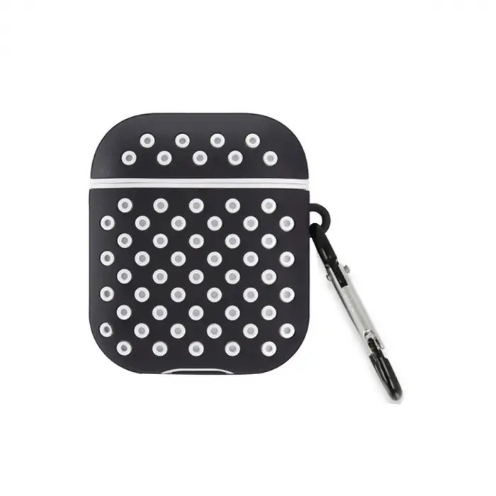 Airpods 3 (3.nesil) Spor Delikli Kılıf - Siyah-beyaz