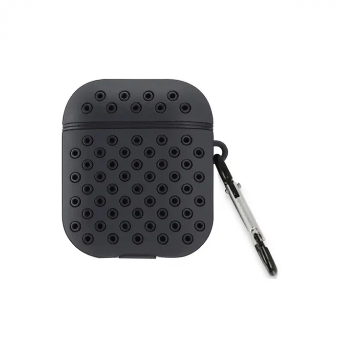 Airpods 3 (3.nesil) Spor Delikli Kılıf - Siyah-siyah