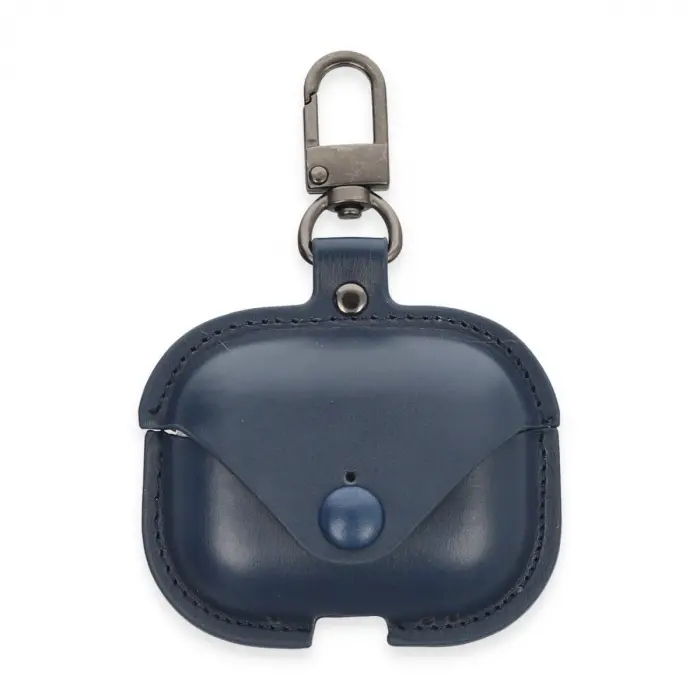 Airpods Pro 2 (2.nesil) Çanta Deri Kılıf - Lacivert