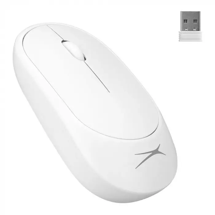 Altec Lansing ALBM7314 Beyaz 2.4GHz USB 1200DPI Alkalin Pilli Kablosuz Mouse