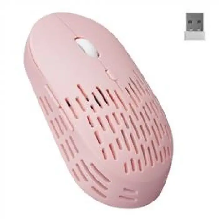 Altec Lansing ALBM7422 Pembe 2.4GHz Şarj Edilebilir Tek Renkli 1600DPI Optik Kablosuz Mouse (KDO)