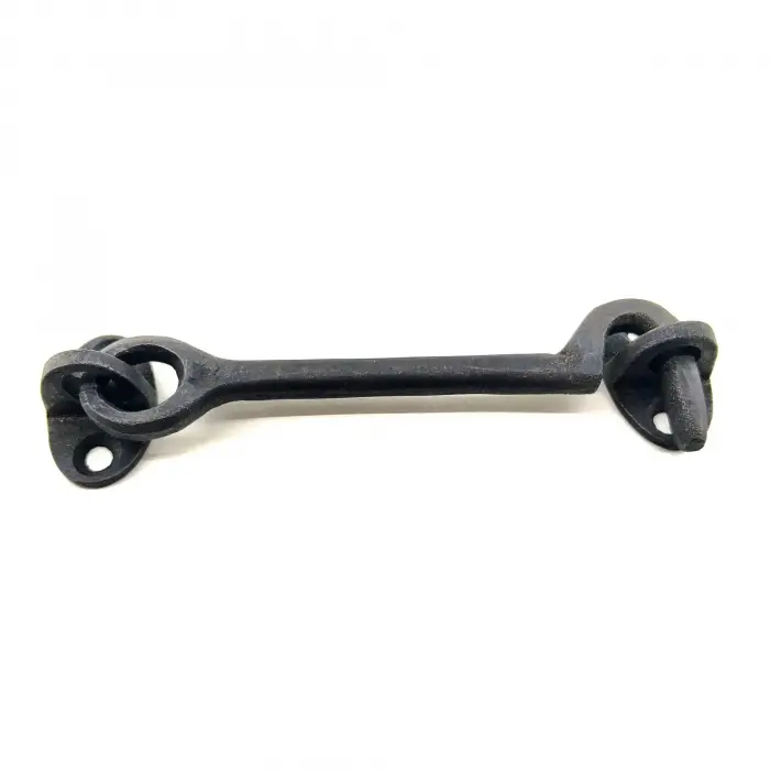Antika Tarz Dekoratif Pirinç Çengeli - 13cm, Oksit