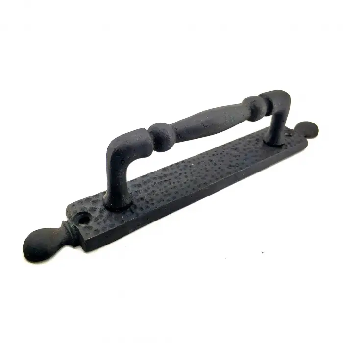 Antika Tarz Dekoratif Pirinç Misket Çekme Kapı Kolu - 223x33 Mm, Oksit