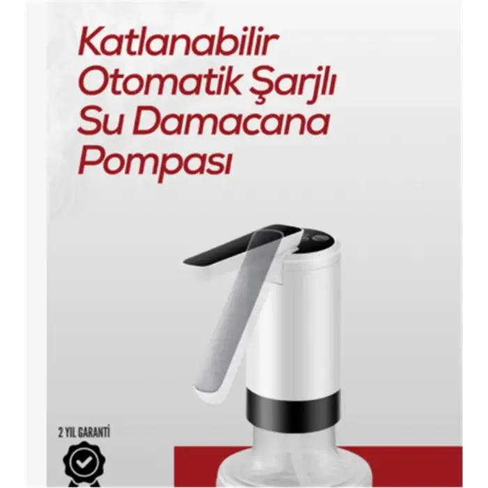 Apache K3 Şarjlı Su Pompası (Usb Şarj Grişi-Şarj Lambası-Paslanmaz Çelik) (KDO)