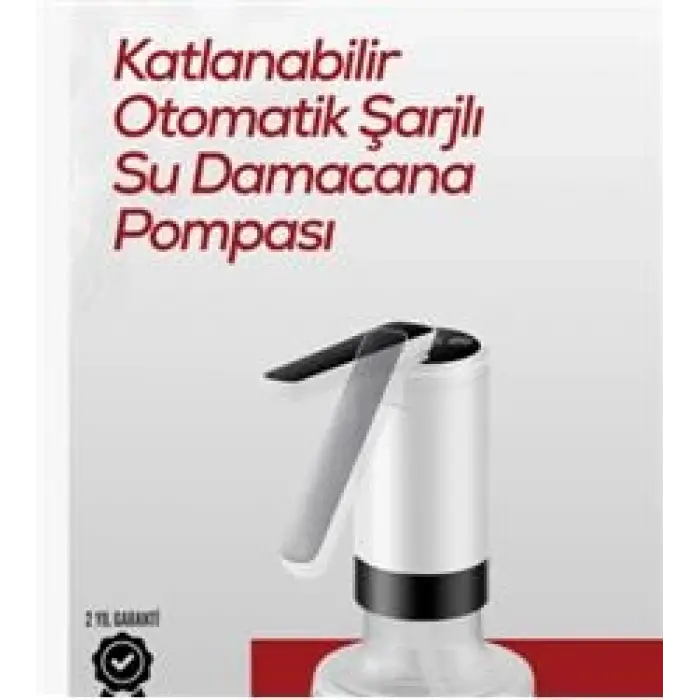 Apache K3 Şarjlı Su Pompası (Usb Şarj Grişi-Şarj Lambası-Paslanmaz Çelik) (KDO)