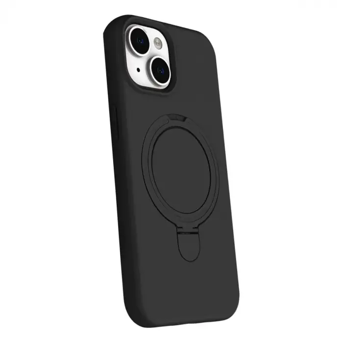 Apple İphone 14 Regal Magsafe Standlı Kapak - Siyah