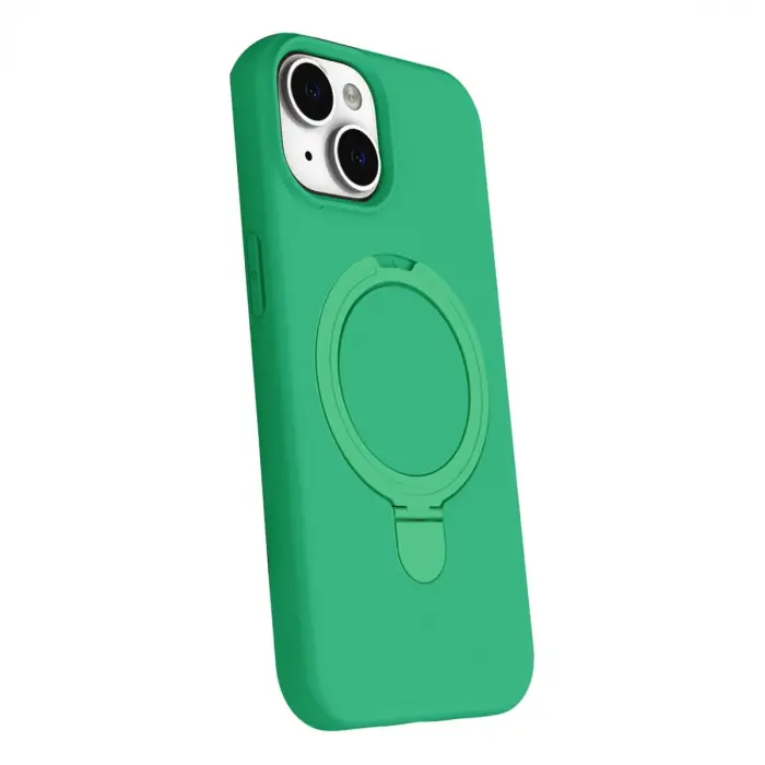 Apple İphone 14 Regal Magsafe Standlı Kapak - Yeşil