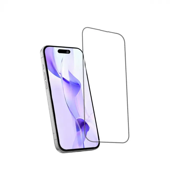 Apple İphone 15 Pro Max Bilvis 5in1 3d Magic Cam Ekran Koruyucu - Siyah