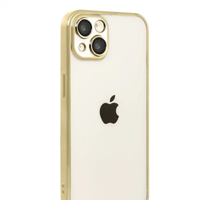 Apple İphone 15 Razer Lensli Silikon - Gold