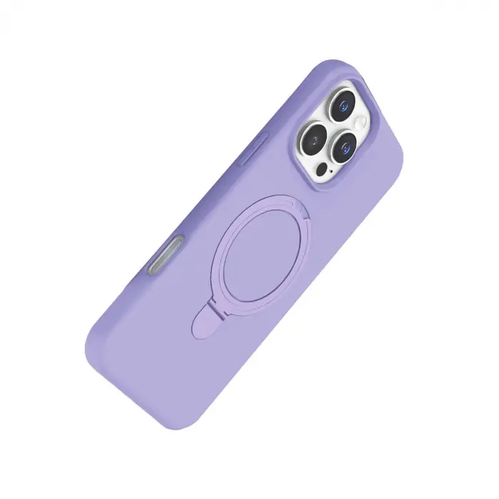 Apple İphone 16 Pro Max Regal Magsafe Standlı Kapak - Lila