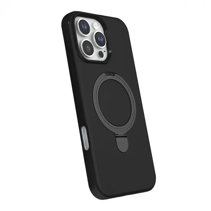 Apple İphone 16 Pro Max Regal Magsafe Standlı Kapak - Siyah