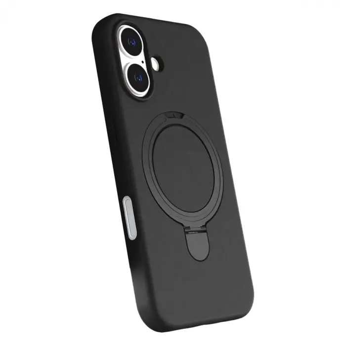 Apple İphone 16 Regal Magsafe Standlı Kapak - Siyah