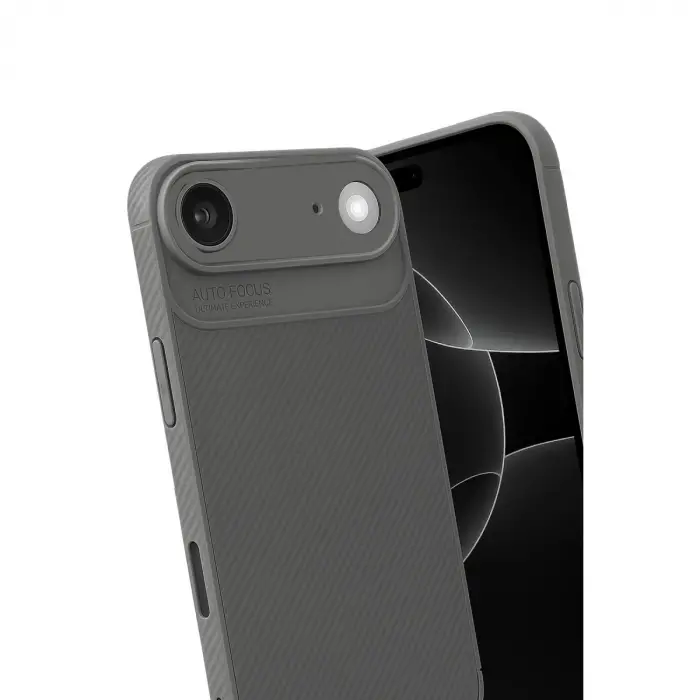 Apple İphone 17 Air Auto Focus Karbon Kapak - Gri