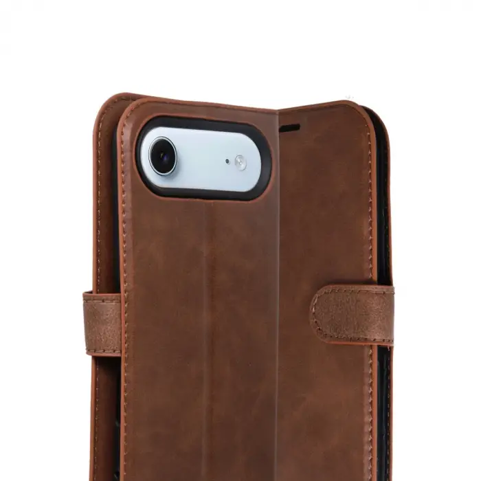 Apple İphone 17 Air Trend S Plus Kapaklı Kılıf - Taba