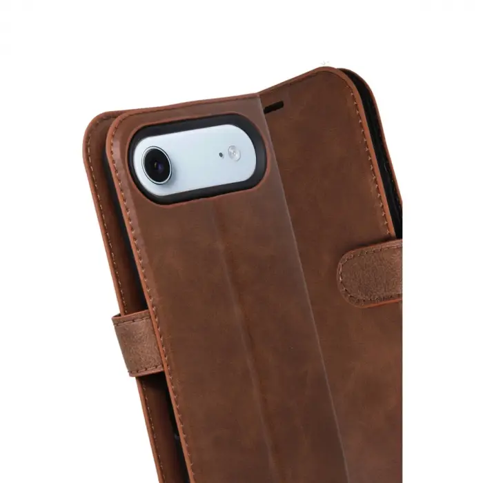 Apple İphone 17 Air Trend S Plus Kapaklı Kılıf - Taba