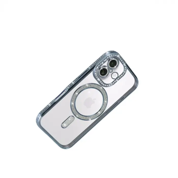 Apple İphone 17 Joke Simli Magneticsafe Kılıf - Mavi