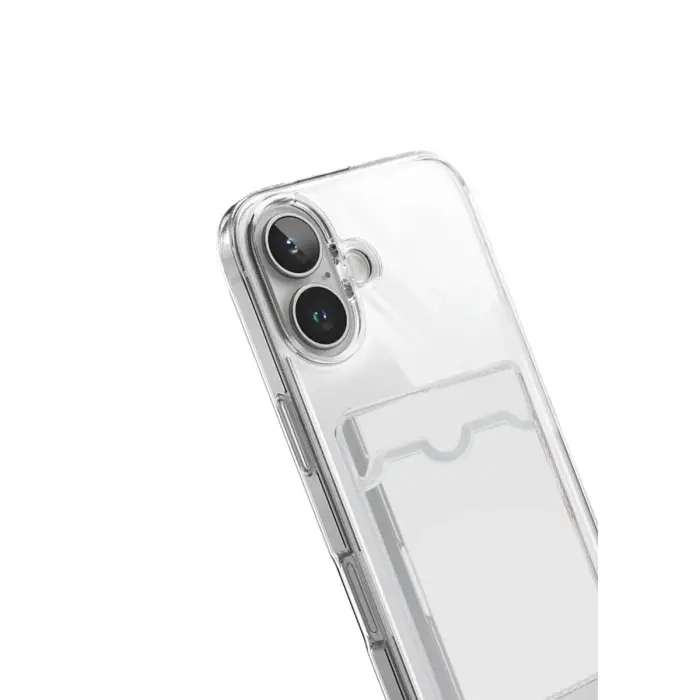 Apple İphone 17 Kart Şeffaf Silikon - Şeffaf