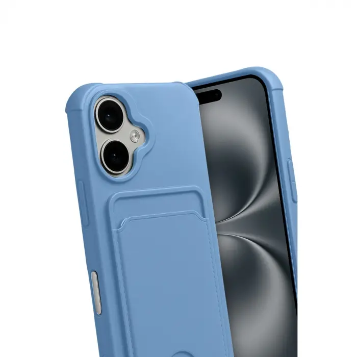 Apple İphone 17 Kelvin Kartvizitli Silikon - Mavi
