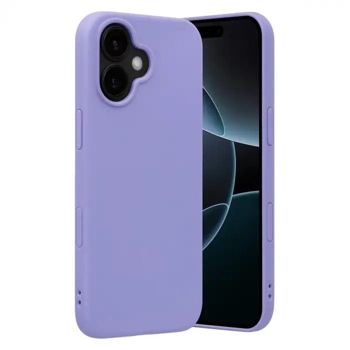 Apple İphone 17 Nano İçi Kadife Silikon - Lila