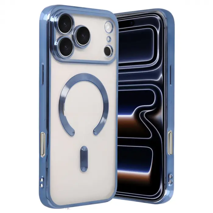 Apple İphone 17 Pro Max Kross Magneticsafe Kapak - Sierra Blue