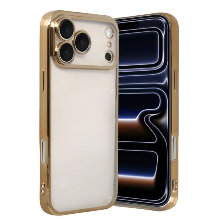 Apple İphone 17 Pro Max Razer Lensli Silikon - Gold