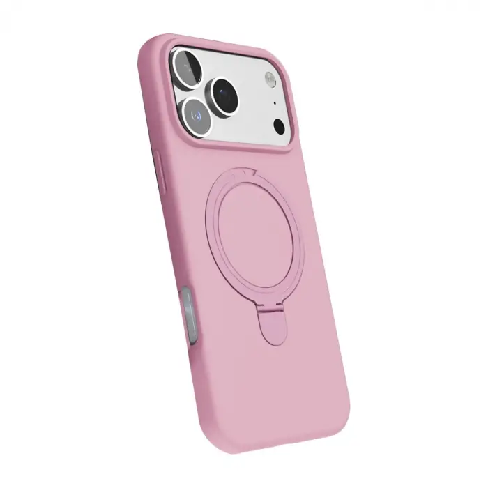 Apple İphone 17 Pro Max Regal Magsafe Standlı Kapak - Açık Pembe