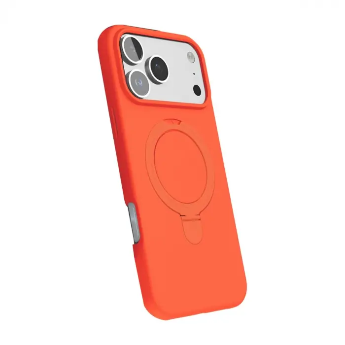 Apple İphone 17 Pro Max Regal Magsafe Standlı Kapak - Turuncu