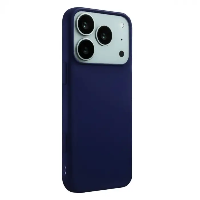 Apple İphone 17 Pro Nano İçi Kadife Silikon - Lacivert